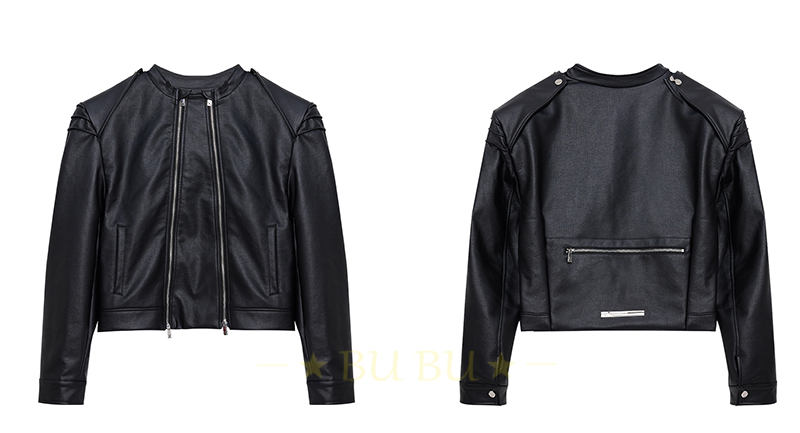 ArguECulturE フェイクレザー zip ショート ジャケット 大人気 ArguECulturE フェイクレザー zip ショート ジャケット 大人気