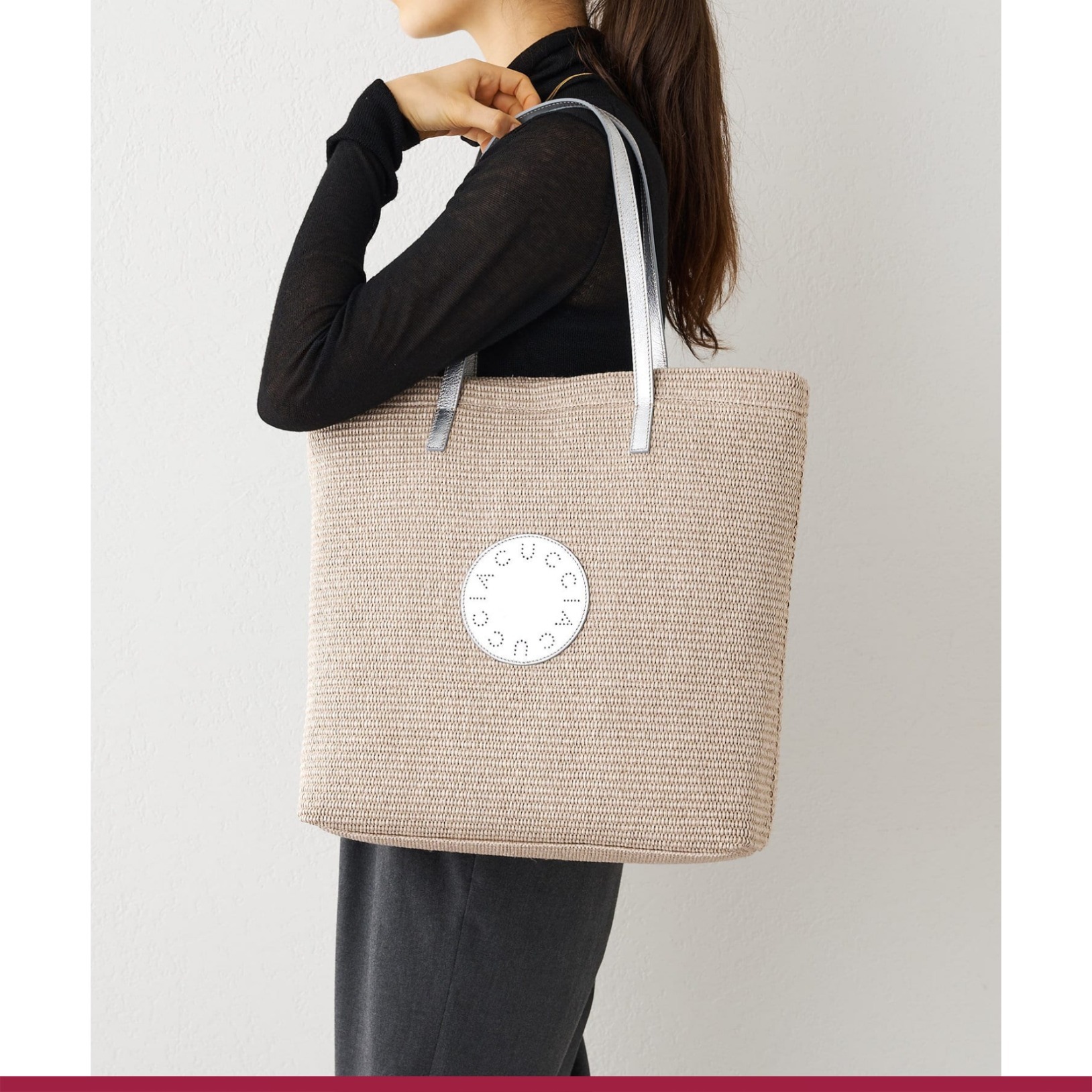 【A4サイズ◎】IACUCCI『グッシオ TOTE PAGLIA/LAMINATO』送料込 A4サイズ◎】IACUCCI『グッシオ TOTE PAGLIA/LAMINATO』送料込