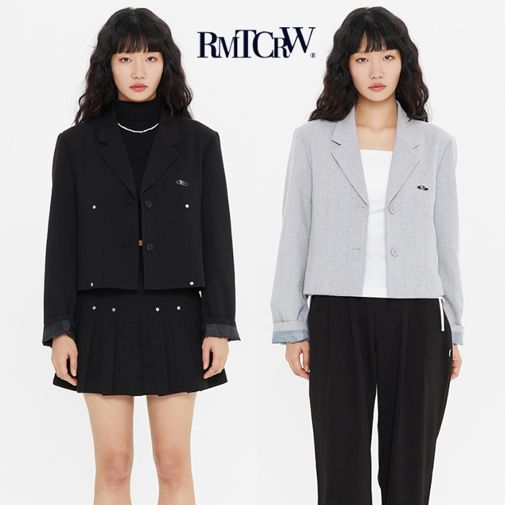 ROMANTIC CROWN★レディース★SHINING LOGO CROP BLAZER_2色♪