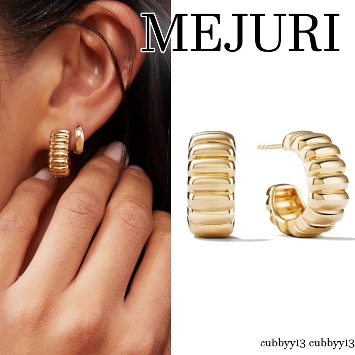 【オシャレ】MEJURI メジュリ Charlotte Bold Hoops ピアス