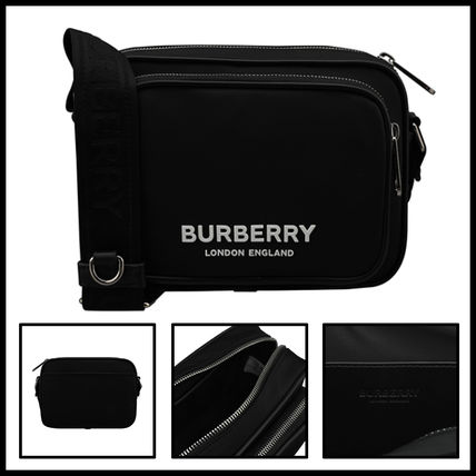 Burberry Messenger & Shoulder Bags Unisex Nylon Street Style Plain Crossbody Bag