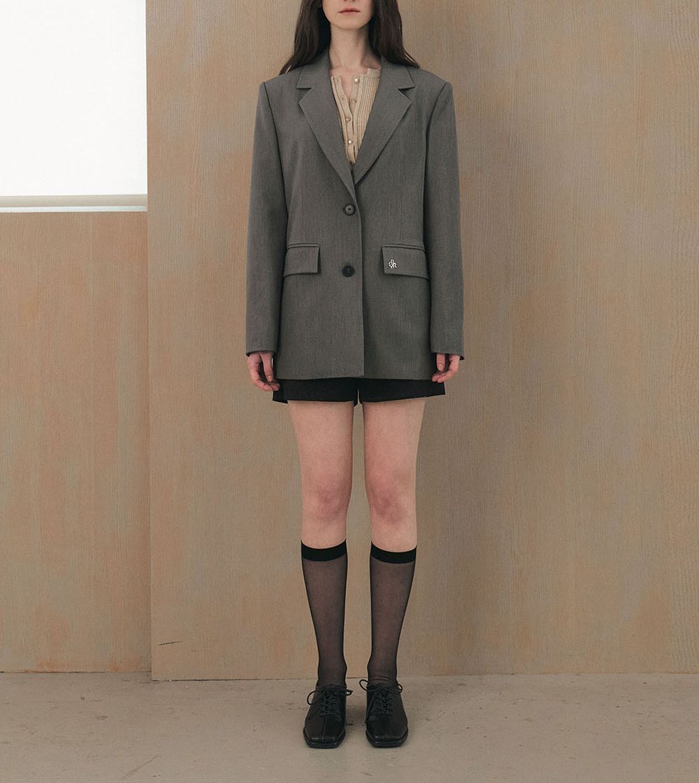 citybreeze☆韓国☆(CTG1) LOOSE-FIT CUTTING SINGLE JACKET