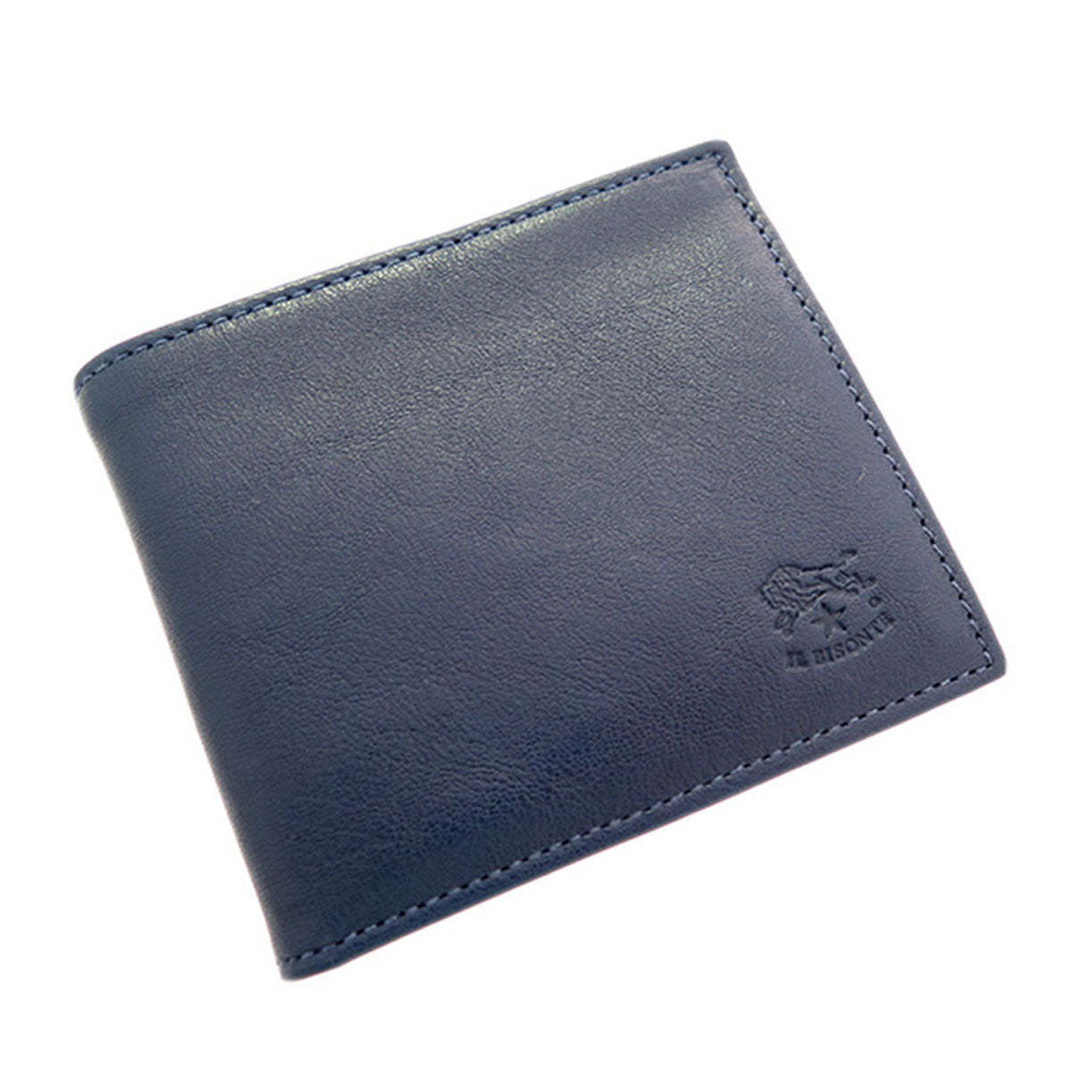 IL BISONTE 二つ折り財布 C0487 MP 866 ダークブルー