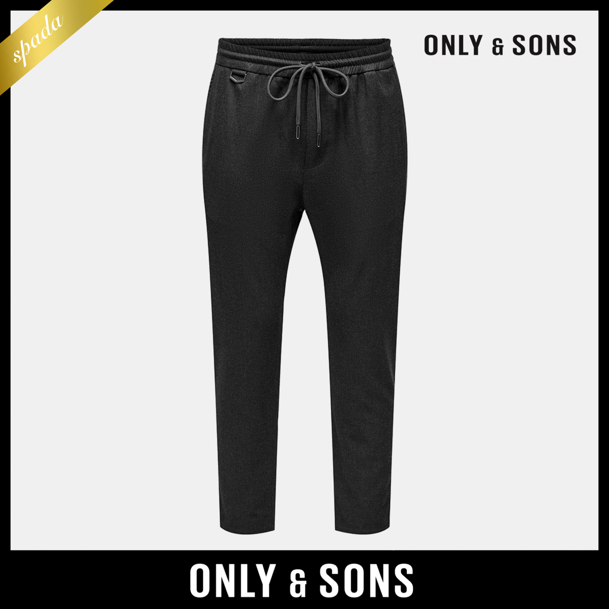 【Only & Sons】スマート ジョガーパンツ ダークグレー/送料無料