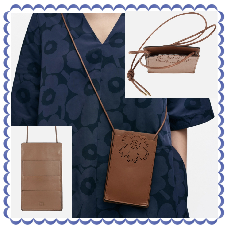 marimekko スマホショルダー Imprint Phone Pocket Unikko 携帯