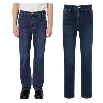 Guess More Jeans Denim Street Style Plain Logo Straight Jeans