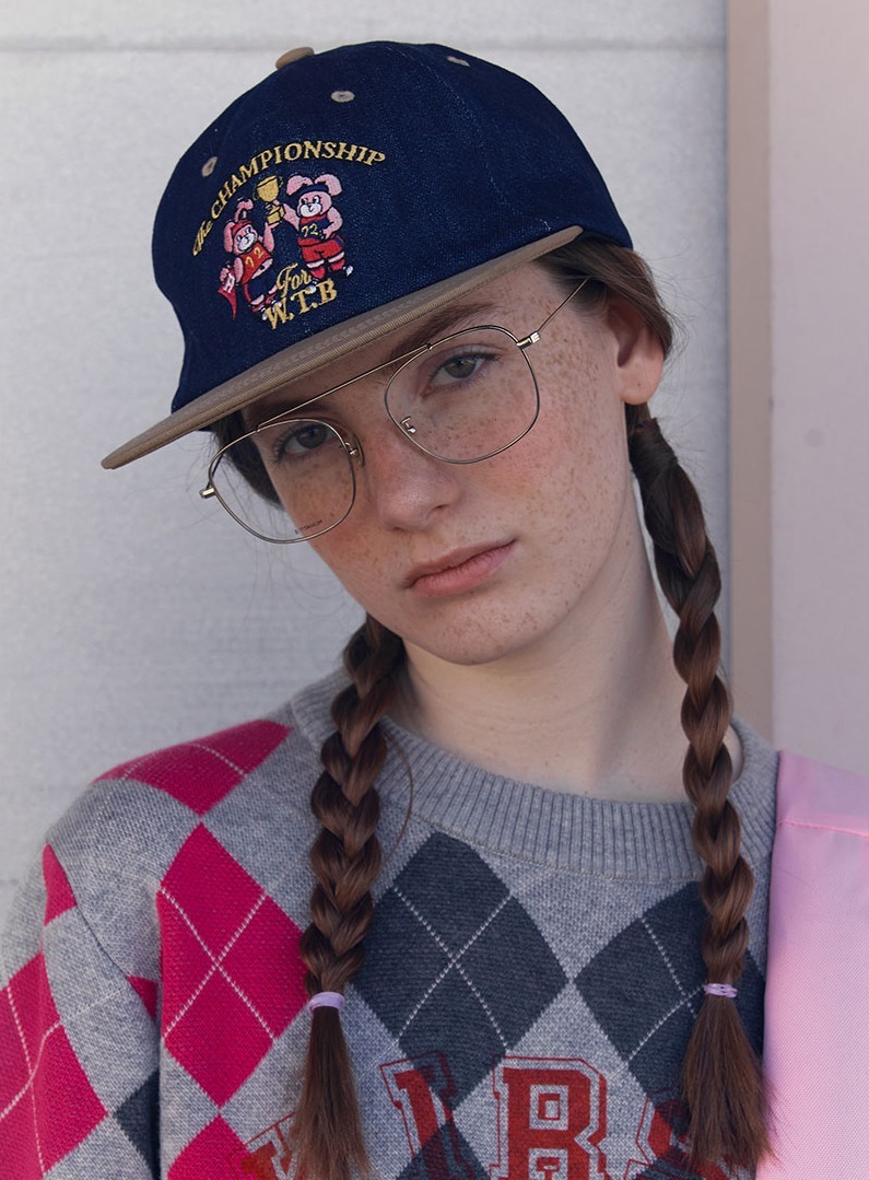★2024FW新作★KIRSH★WITTY BUNNY GRAPHIC DENIM BALL CAP Designer fashion, Seoul-fully created | W Concept