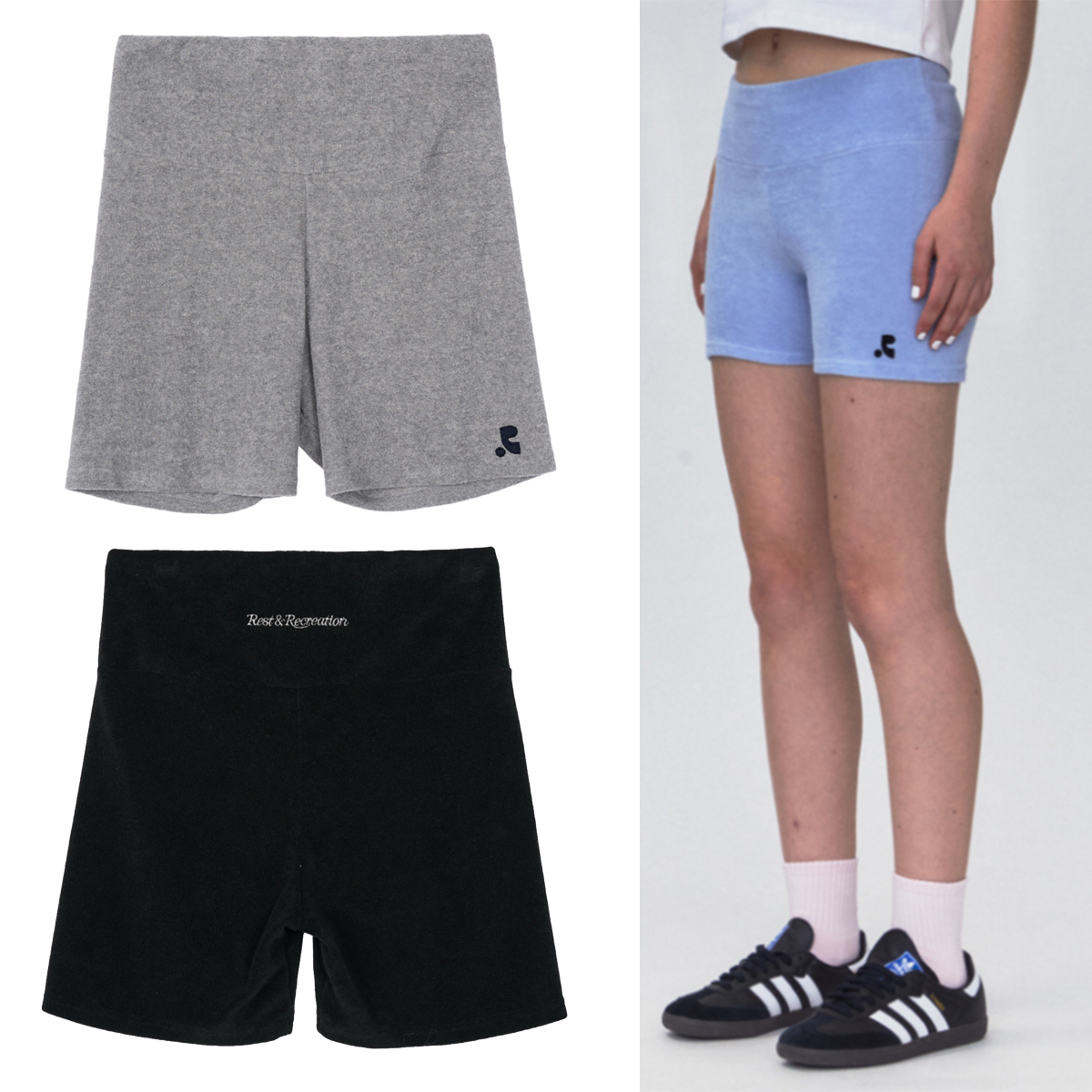 ショートパンツ Rest & Recreation RR TERRY BIKE SHORTS 4BKS298