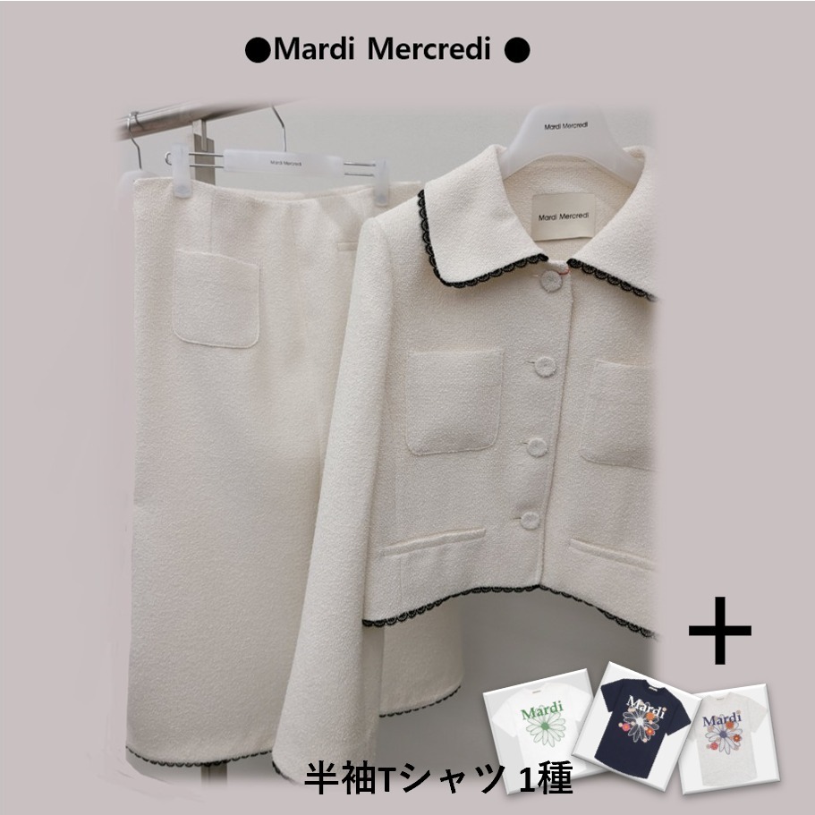 ●Mardi Mercredi●SPRING TWEED JACKET & SKIRT SET