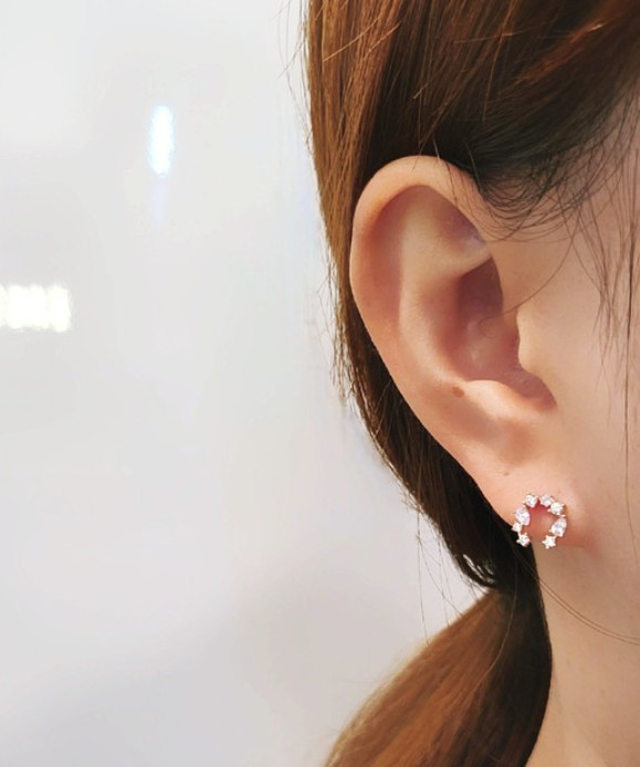 STONE HENgE◆ローズゴールド C.Z ピアス＆ネックレス セット STONE HENgE◇ローズゴールド C.Z ピアス＆ネックレス セット