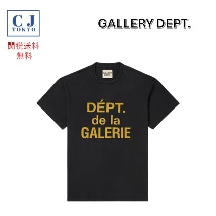 【GALLERY DEPT.】関税送料込 コットンジャージー Tシャツ 黒