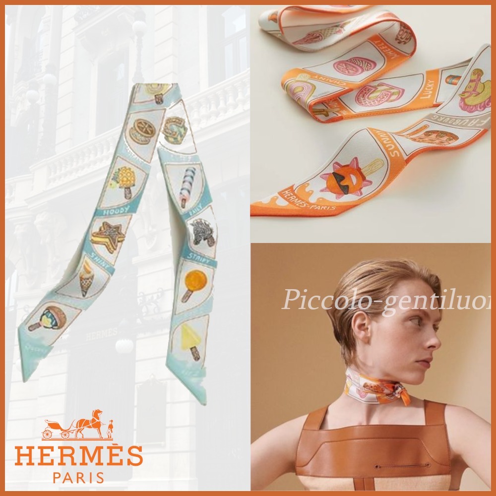 【オシャレさUP★】HERMES ツイリー ファニーアイスクリーム