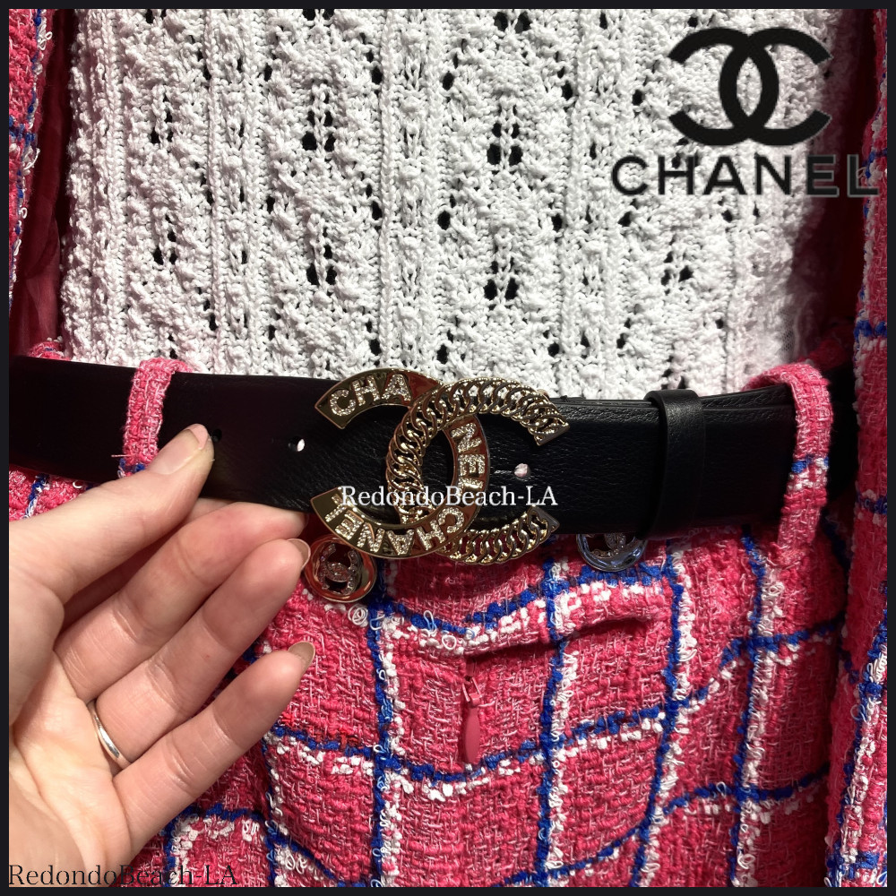 【ファッションのアクセントに】CHANEL★ベルト★煌めくCCロゴ