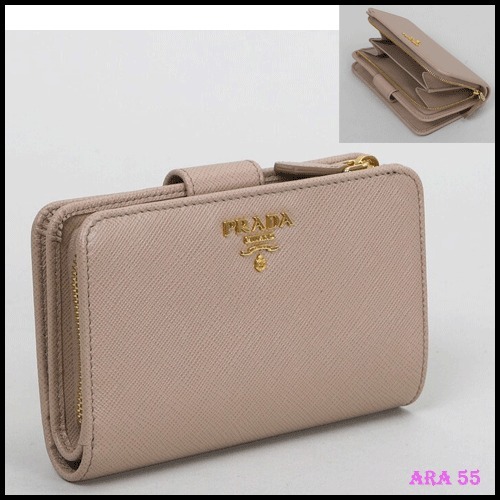 PRADA正規品/送料関税込み SAFFIANO メタル 中財布
