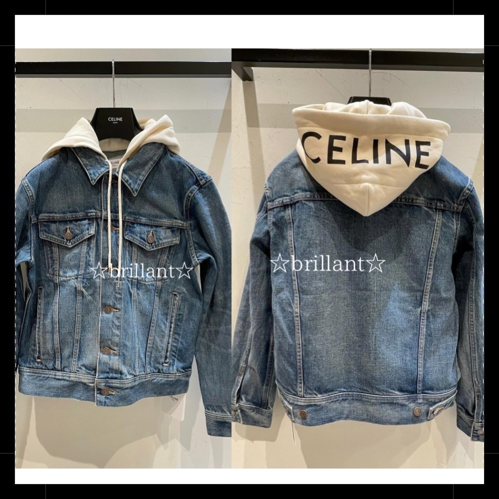 【★国内発送★】CELINE フード付き トラッカージャケット