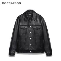 DOFFJASON(ドフジェーソン) レザージャケット DOFFJASON◆関税込◆Overfit lamskin trucker jacket★大人気★