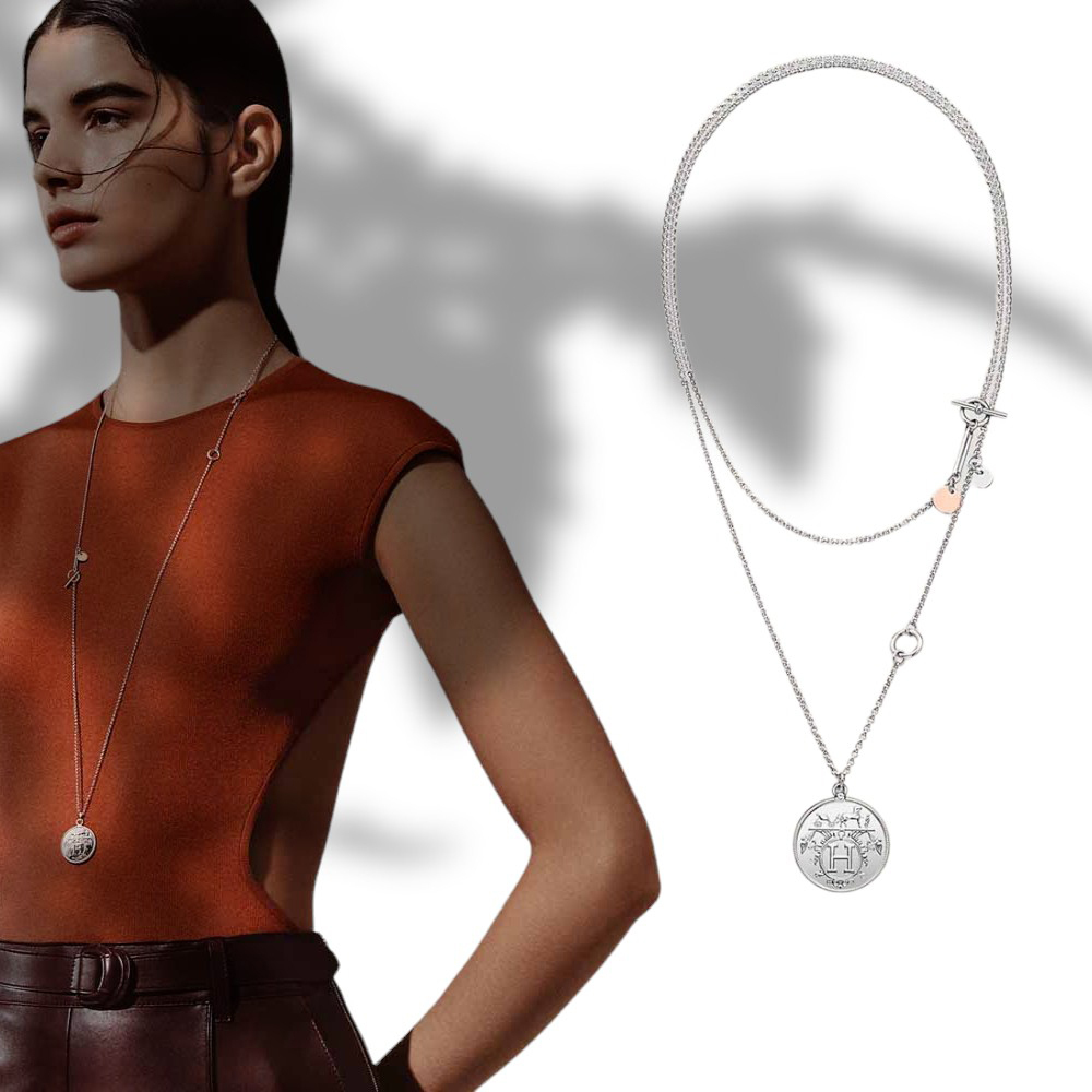 ネックレス・ペンダント HERMES Collana lunga Ex-Libris, modello medio