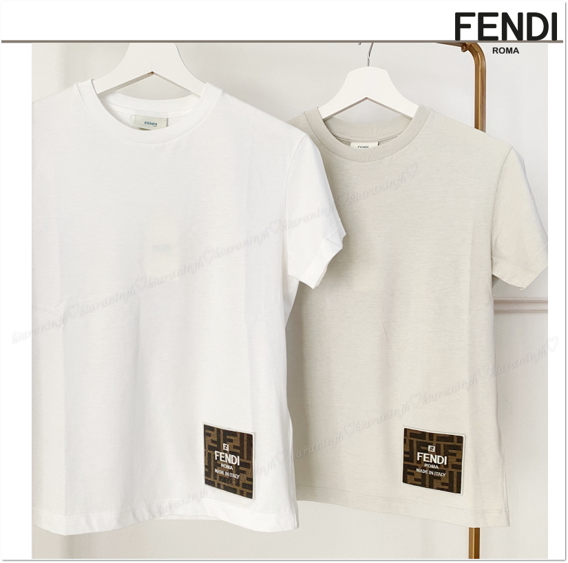 24ss☆FENDI FFロゴタグTシャツ/~14Y 大人もOK♪【関税込】