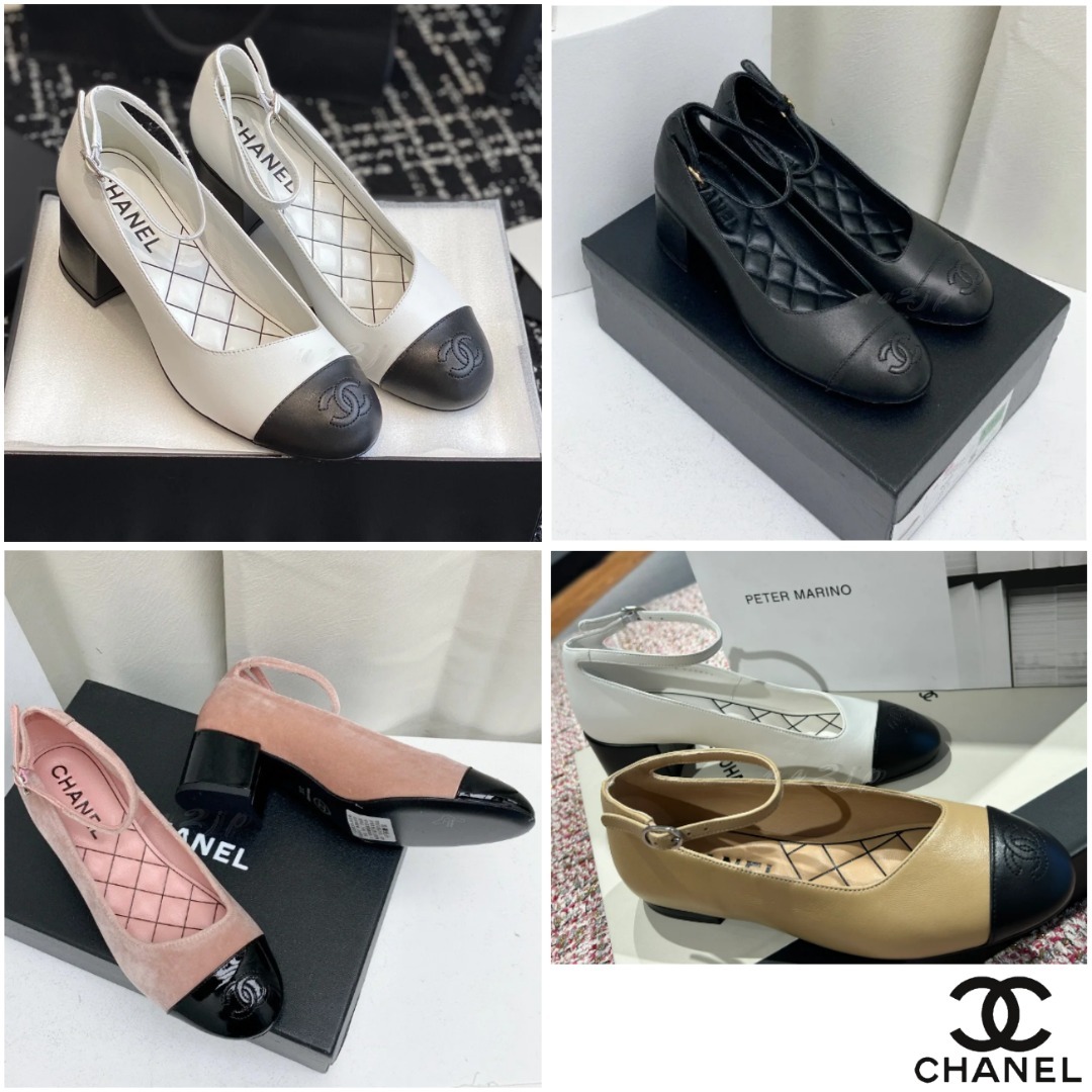 《ベルベットが上品☆》 CHANEL メリージェーン パンプス