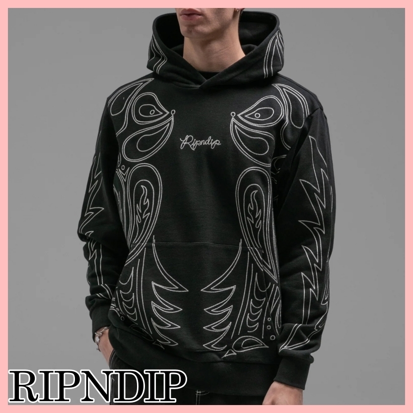 RIPNDIP HOWDY フーディ パーカー Black 送料込み