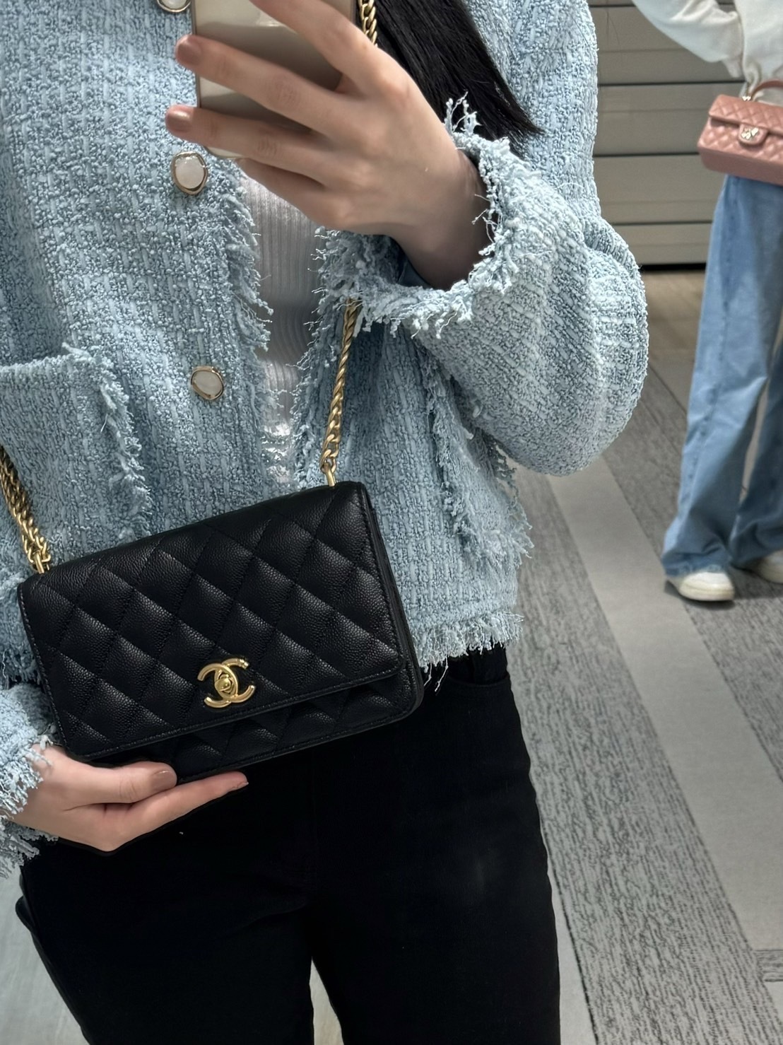 お洒落なチェーンデザイン♪【CHANEL】チェーンウォレット CHANEL チェーンウォレット