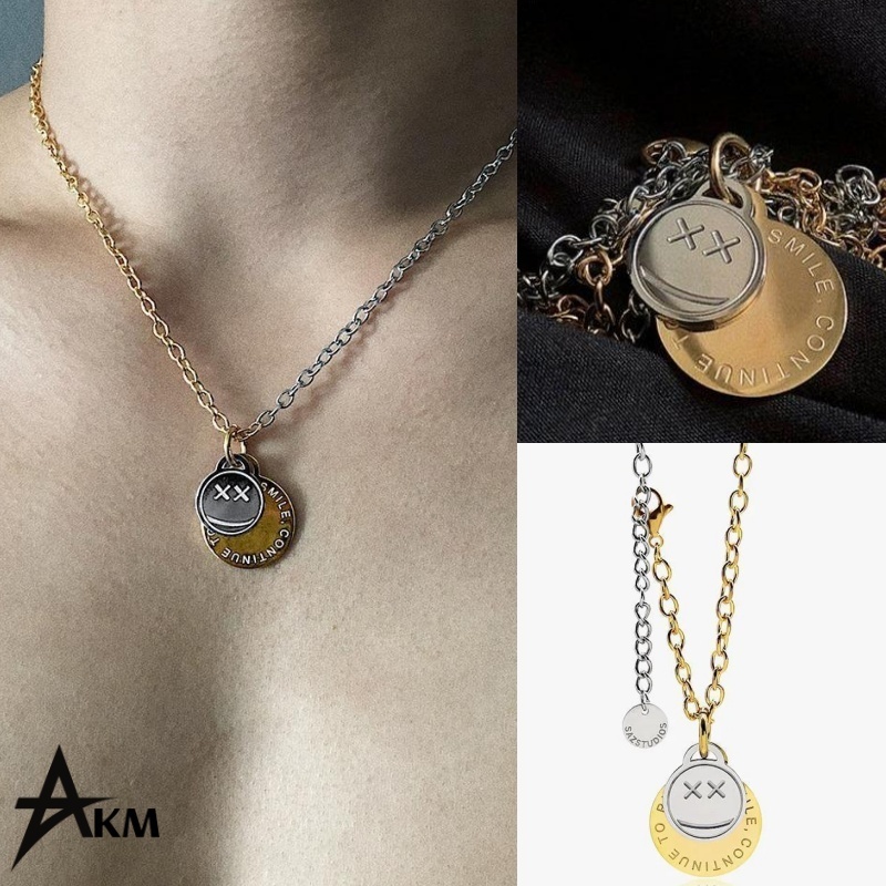 関税/送料込【AKM】Crying Face Necklace