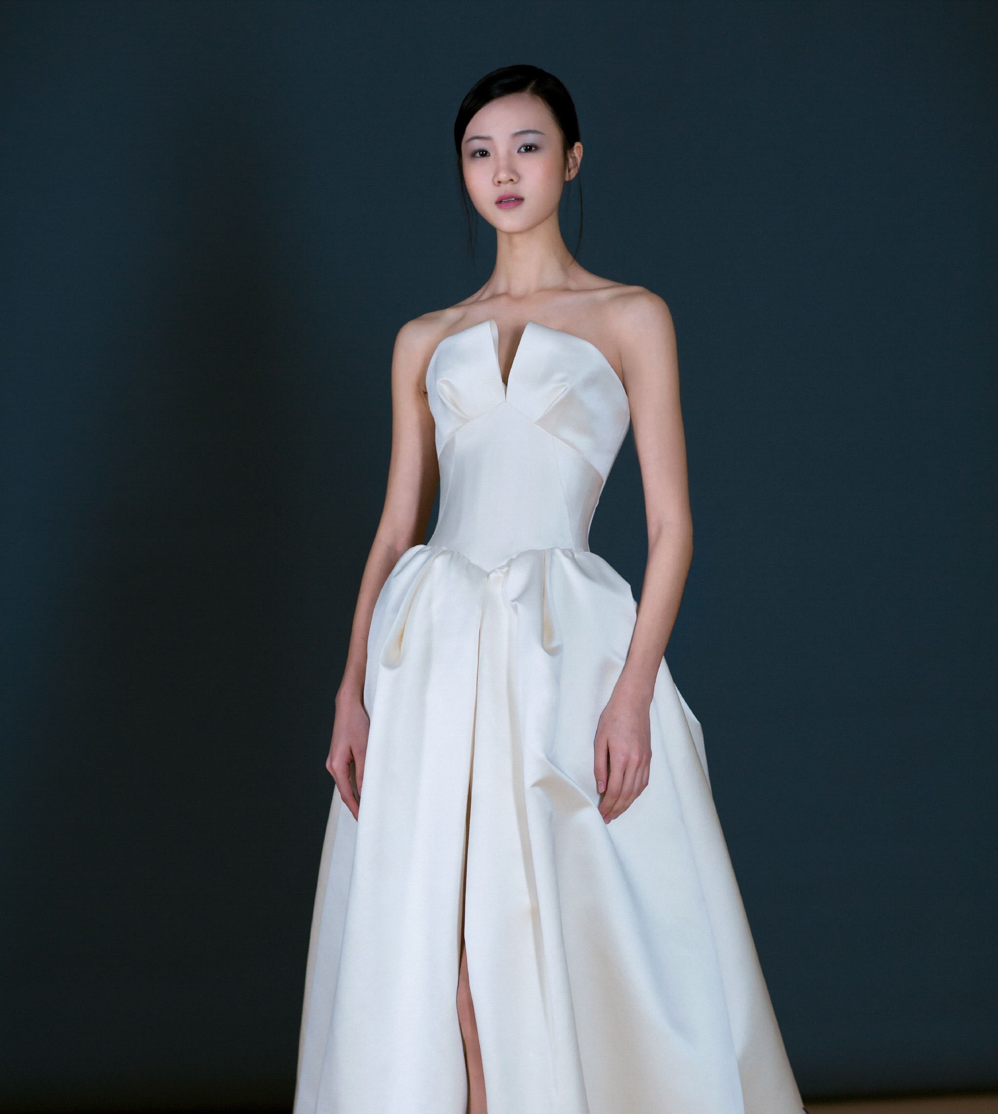ウェディングドレス チューブトップ 結婚式 チューブトップ シンプルウエディングドレス | Pay ID