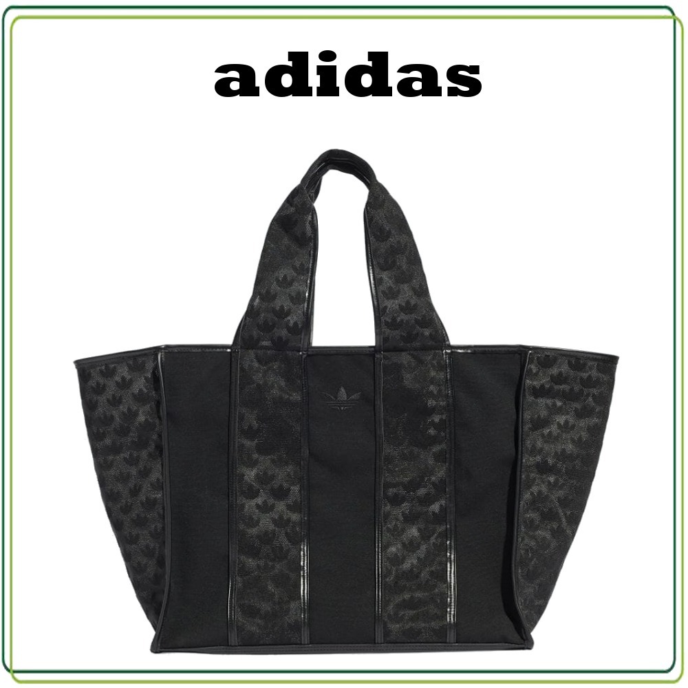 adidas☆モノグラム メッシュキャンバスショッパーバッグ