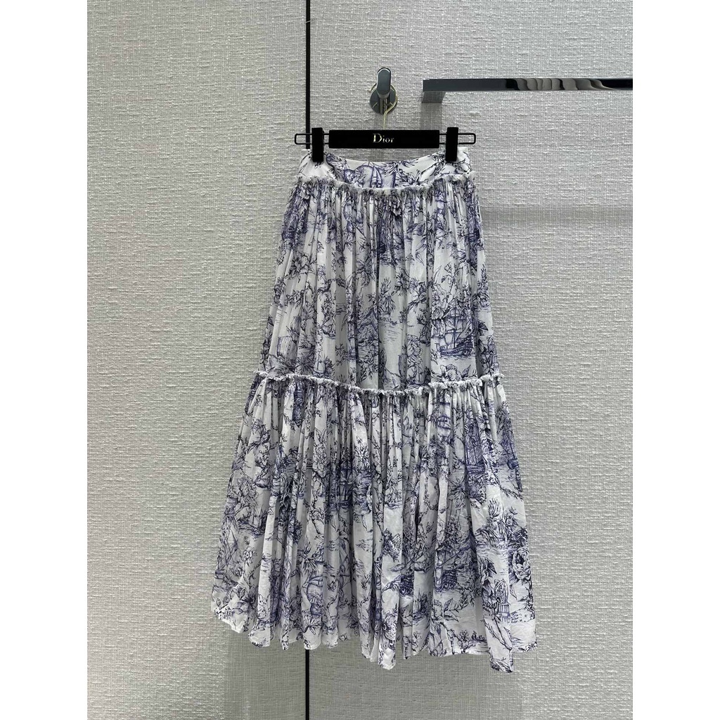 【DIOR】セール！23Cruise Toile de Jouy ミディ フレアスカート