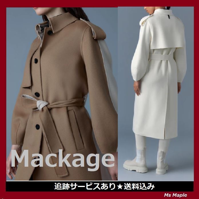 サッシュベルト【MACKAGE】ロングコート