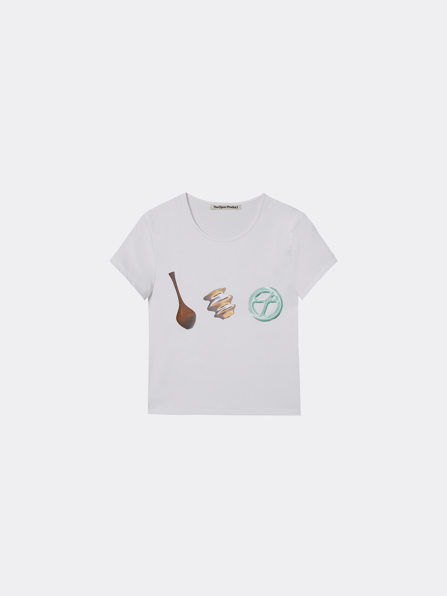 【OPEN YY】COLLECTOR BABY TEE (WHITE)