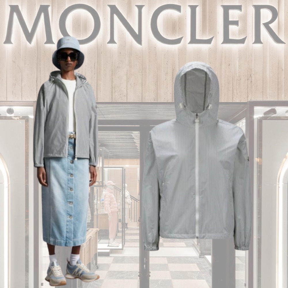 ★【MONCLER(モンクレール)】FESTO★ストライプフードジャケット