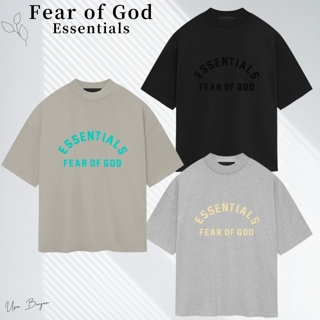 人気【Fear of God】Essentials 重厚感 ショートスリーブTシャツ