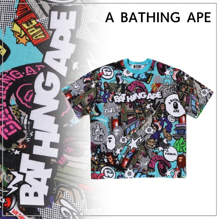 【A BATHING APE】アベイシングエイプ コミックアートTシャツ