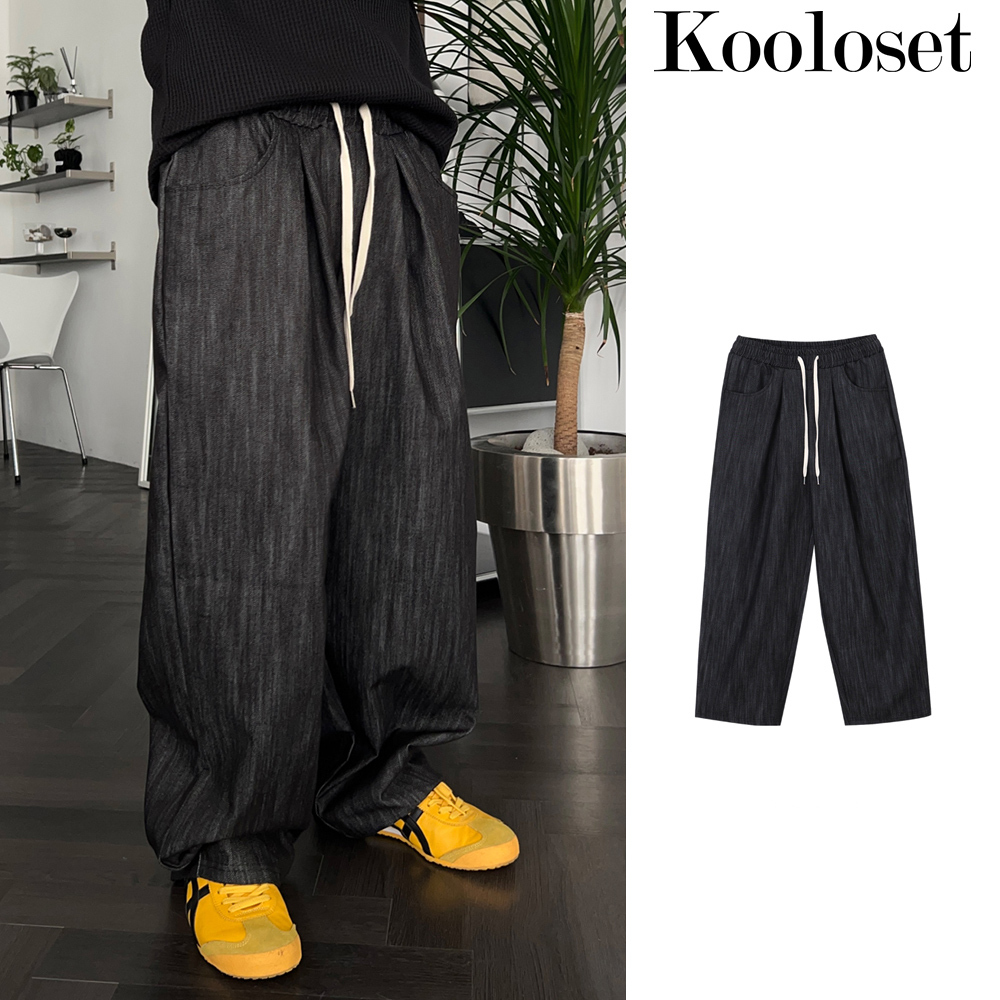 【KOOLOSET】Conjet Slab Banding Denim