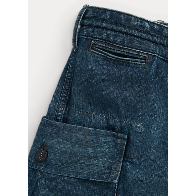 RRL ミルナー デニム カーゴ ショーツ Milnor Wash パンツ・ボトムス