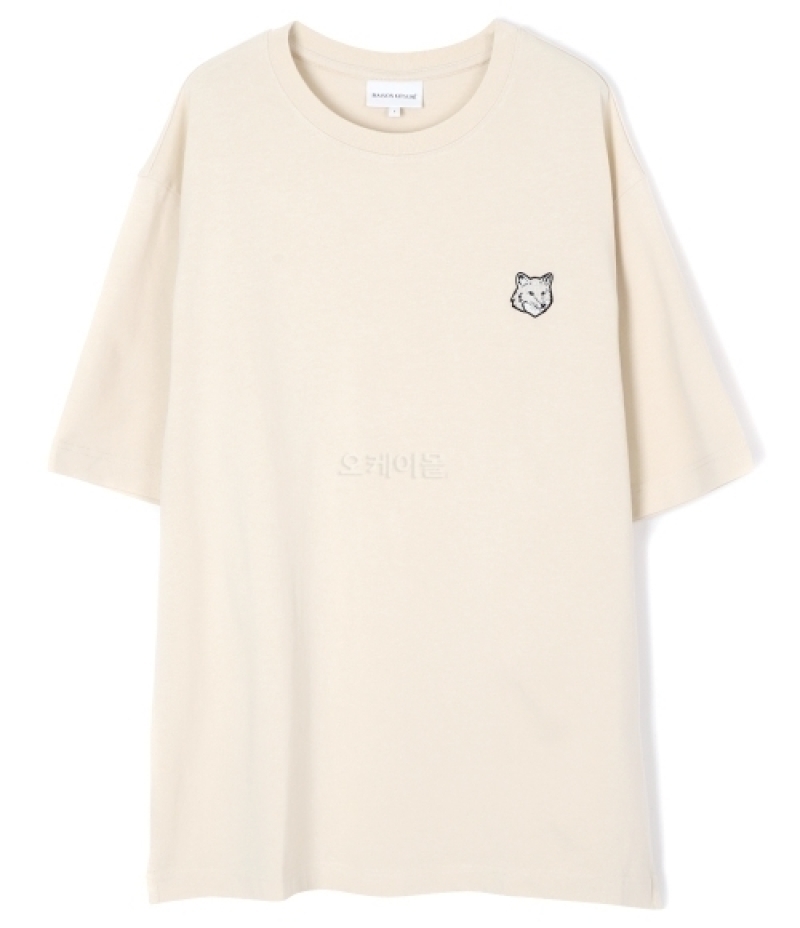 MAISON KITSUNE｜SHORT-SLEEVED ROUND NECK T-SHIRTS (TONAL