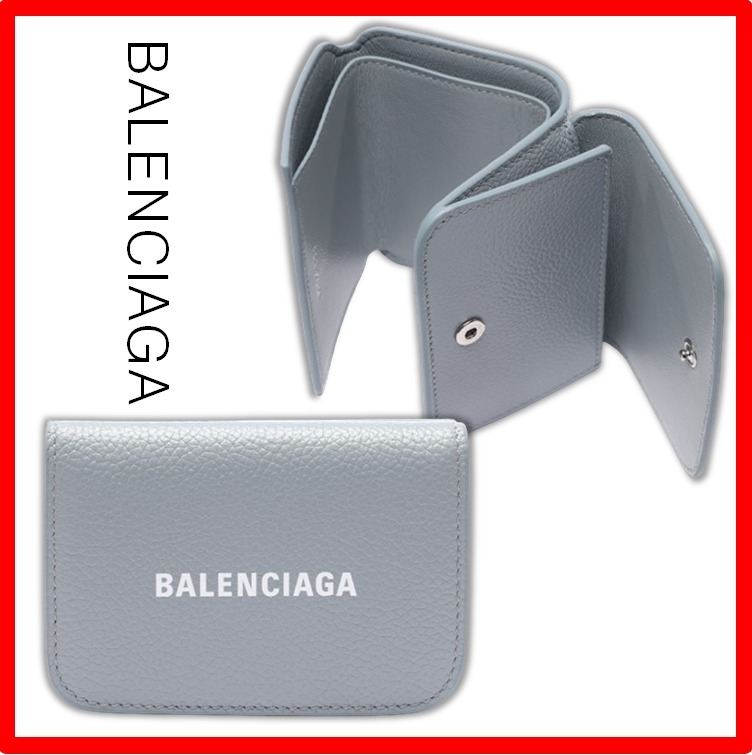 ☆【BALENCIAGA】☆キャッシュ ウォレット 3つ折り財布 BLUE☆