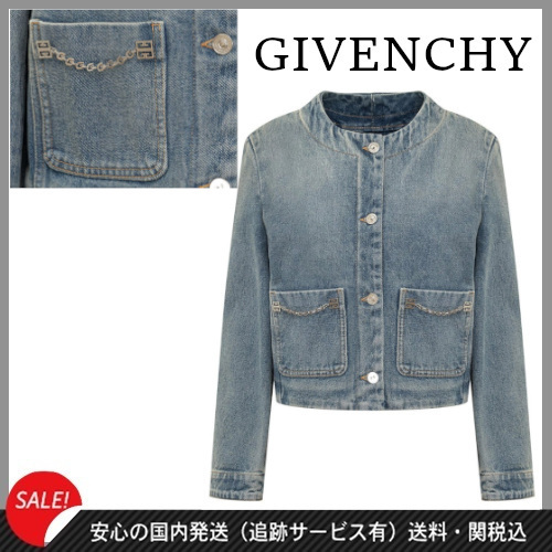 【GIVENCHY】チェーンディテールデニムジャケット★送料関税込