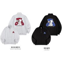 MILLIONDAY(ミリオンデイ) スウェット・トレーナー ★韓国★MILLIONDAY★FLOWER BEAR HALF ZIP-UP SWEATSHIRT★2C