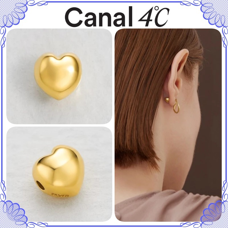 大人気!! Canal 4℃ シルバー キャッチ/片耳用