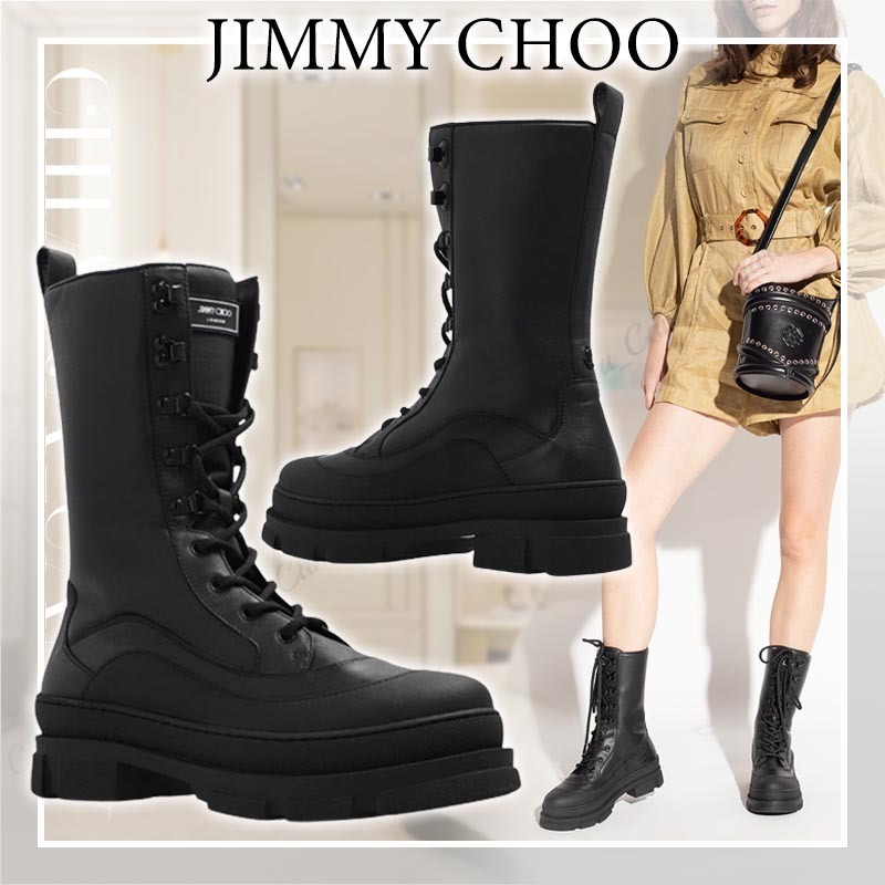 【23AW NEW】Jimmy Choo_woman/ ALDEA レザー アンクルブーツ