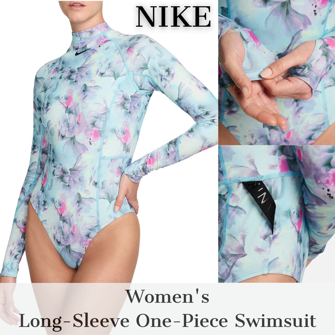 おしゃれ☆【NIKE】長袖 ワンピース スイムスーツ