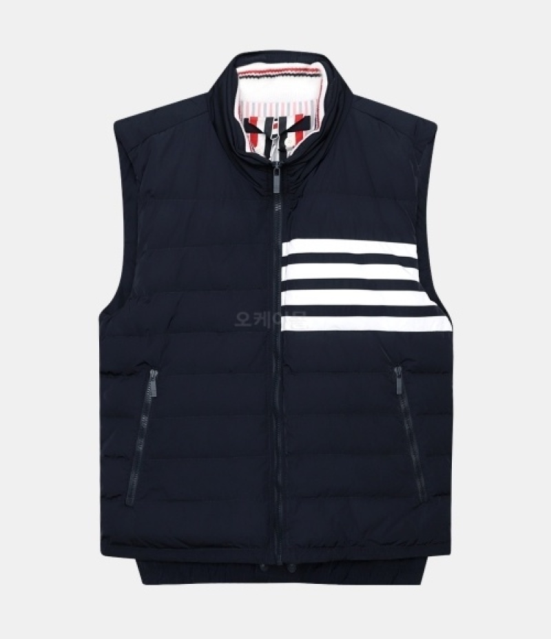 Thom Browne｜DOWN JACKETS (4BAR DOWNFILLED SKI VEST IN P