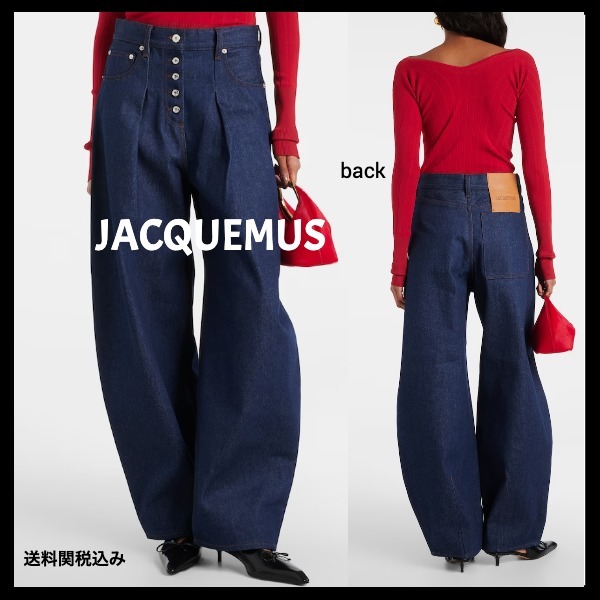送料関税込★JACQUEMUS★De-Nimes Ovalo ハイライズジーンズ