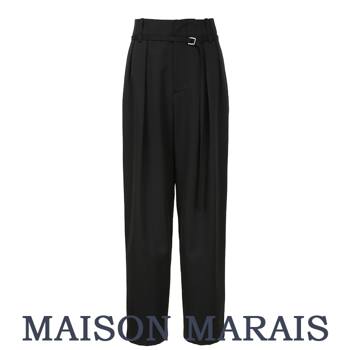 MAISON MARAIS メゾン マレ ツー タック ベルト スラックス