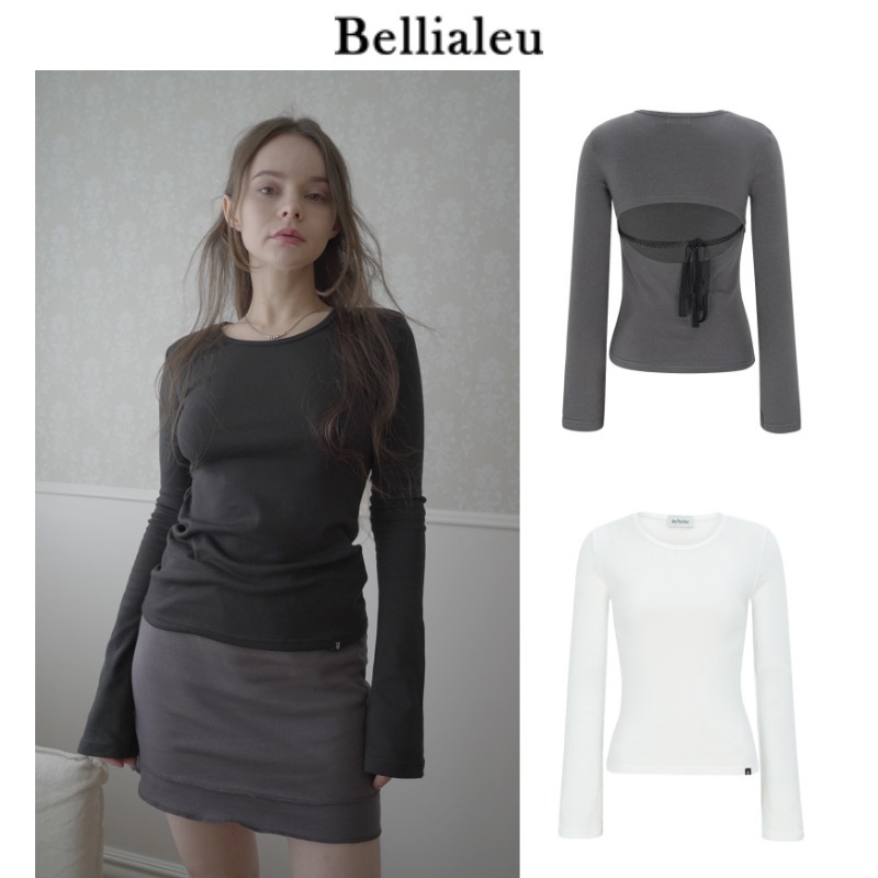 【Bellialeu】Back ribbon long sleeve