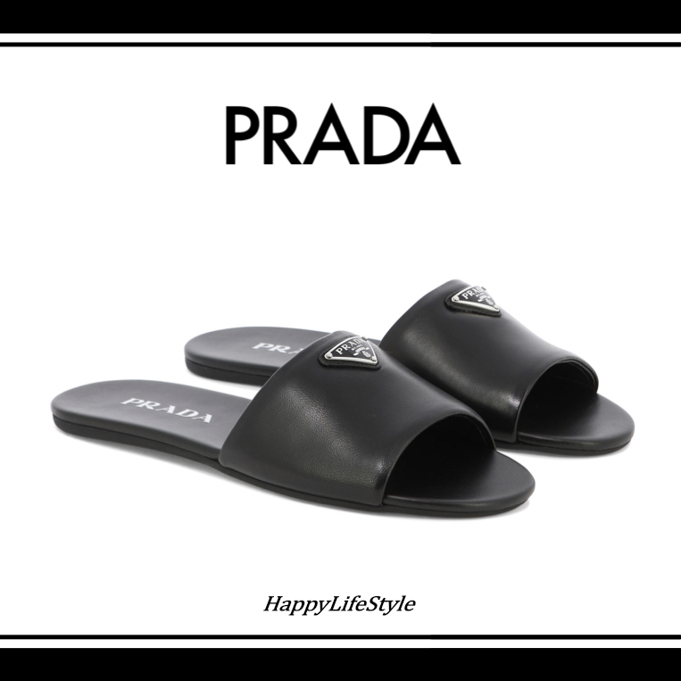 さりげなさ♪◇トライアングル ロゴ Sandal◇PRADA