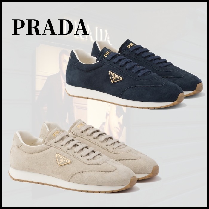 ■PRADA プラダ スエード Rank スニーカー