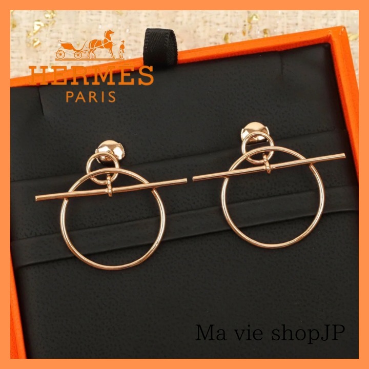 【HERMES】エルメス ピアス《ループ》PM